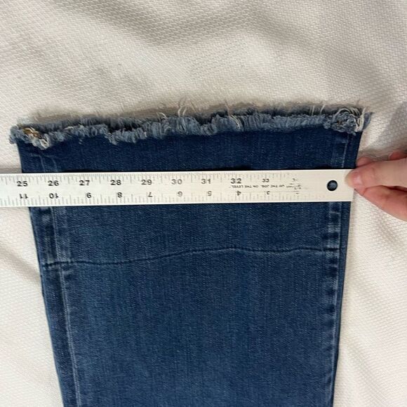 Free People Wide Leg Raw Hem Jeans - Picture 10 of 10